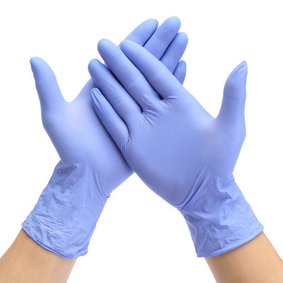Guanti blu eliminabili Xl del nitrile di cura blu della mano con la presa
