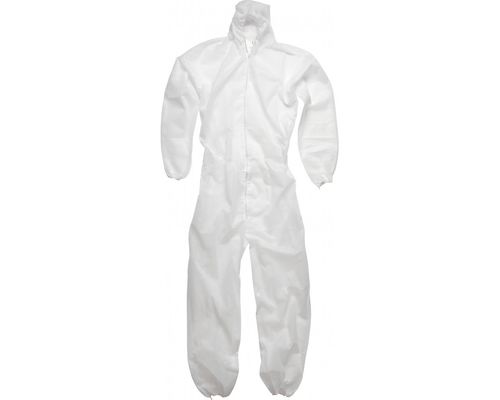 Vestito chimico respirabile dell'abbigliamento eliminabile medico di plastica completo