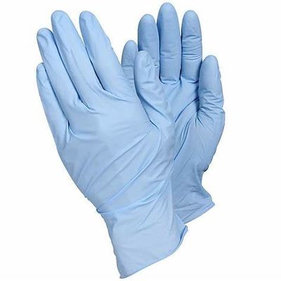Resistenza allo strappo eccellente del nitrile dell'ospedale sensibilità medica blu dei guanti di buona