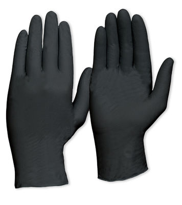 Breve manica dei piccoli guanti blu medi protettivi del nitrile