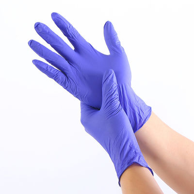 4 guanti eliminabili blu del nitrile di mil 5mil per le mani sudate