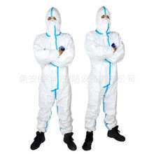 Vestito pieno di plastica eliminabile di rischio biologico del corpo di sicurezza chimica della prova della polvere