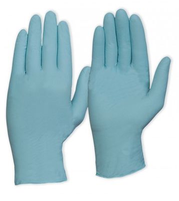 I grandi guanti eliminabili resistenti chimici del nitrile spolverizzano liberamente