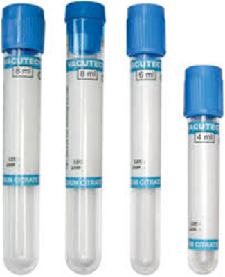 Metropolitana superiore blu-chiaro dell'analisi del sangue degli ed della preparazione del plasma del citrato di sodio