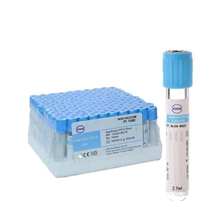 Metropolitana superiore blu-chiaro dell'analisi del sangue degli ed della preparazione del plasma del citrato di sodio