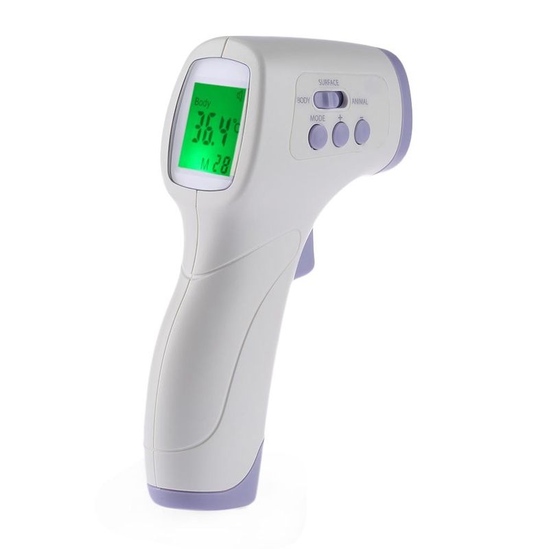 L'alta sicurezza non contatta il termometro senza contatto per la temperatura corporea